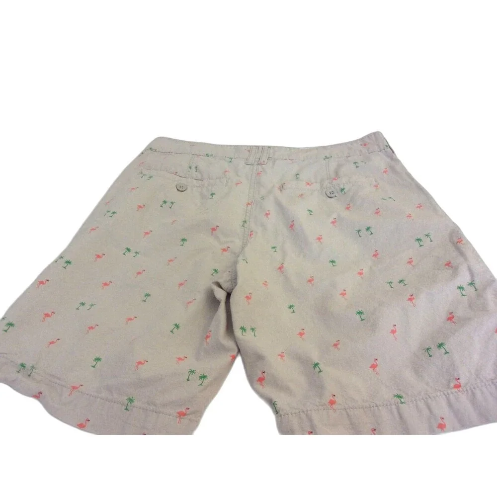 Retrofit Brand Mfg. Sz. 32 Pelicans w/ Sunglasses & Palm Trees Khaki Cotton